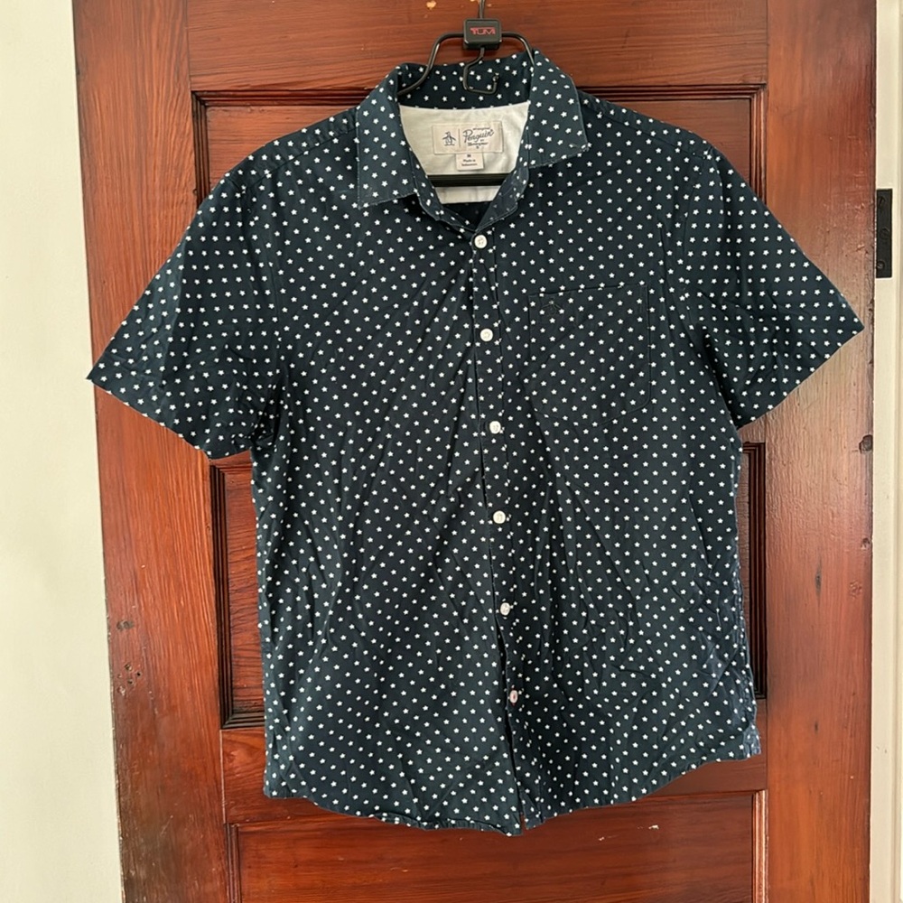 Men’s Star S/S Casual button down M Medium